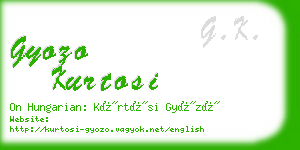 gyozo kurtosi business card